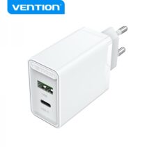 Vention Cargador de Pared USB (C+A) 3.4A 20W PD3.0/QC4.0 FBBB0-EU - Carga rapida - Color Blanco