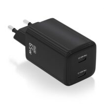 Aisens Cargador Gan USB-C 65W - Alta Eficiencia Energetica - Tecnologia AI - Multiples Protecciones - Carga Rapida y Segura - Compatible con PD3.0 y Otros Protocolos - 2 Puertos USB-C