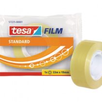 Tesa Tesafilm Standard Cinta Autoadhesiva Transparente 19mmx33m - Buena Adherencia y Alta Resistencia a la Luz UV - Sin PVC