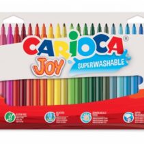 Carioca Joy Pack de 36 Rotuladores - Tinta Superlavable - Punta Fina 2.8mm - Punta Bloqueada - Tapa Ventilada - Color Varios