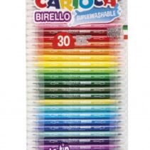 Carioca Birello Pack de 30 Rotuladores Edicion Especial - Doble Punta Fina y Media - Tinta Superlavable No Toxica - Lavable de la Piel y Tejidos con Agua - Color Varios