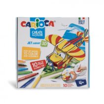 Carioca Pop-Up Modelos para Colorear y Construir - Aventura con Nuevos Compañeros de Viaje - 10 Rotuladores Superlavables Doble Punta - Color Varios