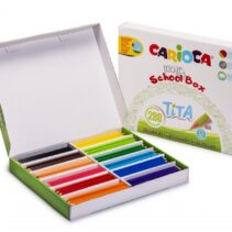 Carioca Tita Pack de 288 Lapices Hexagonales de Resina - Mina Ø 3mm - Colores Brillantes y Lavables - Escritura Blanda - Ideal para Colegios - Colores Surtidos