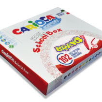 Carioca Bravo Pack de 192 Rotuladores - Punta Maxi 6mm Bloqueada - Cuerpo Octogonal Maxi - Tinta Superlavable - Tapa Ventilada - Ideal para Colegios - Colores Surtidos