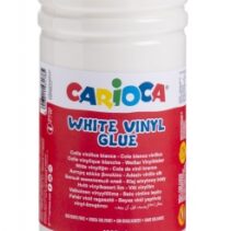 Carioca de Cola Blanca 1L - Tapa con Dispensador - Apta para Papel y Carton - Secado Transparente - Color Blanco