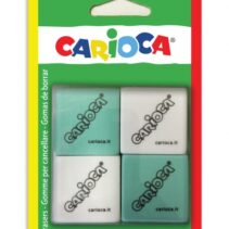 Carioca Pack de 4 Gomas Cuadradas - Color Varios