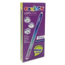 Carioca Oops Easy Pack de 12 Boligrafos Borrables - Tinta Termo Sensible - Cuerpo con Efecto Degradado - Punta de Ø 0.7mm - Doble Goma - Color Varios