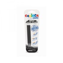 Carioca Oops Pack de 3 Recambios para Boligrafo Borrable - Tinta Termo Sensible - Punta de 0.7mm - Compatibles con Boligrafo Oops - Color Negro