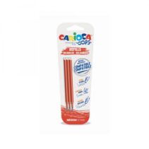 Carioca Oops Pack de 3 Recambios para Boligrafo Borrable - Tinta Termo Sensible - Punta de 0.7mm - Compatibles con Boligrafo Oops - Color Naranja