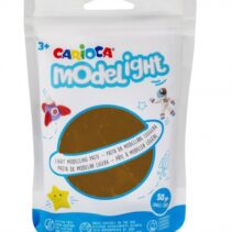 Pack Carioca Modelight 50gr Pasta de Moldear - Super Ligera - Elastica - Maleable - Se Seca al Aire - No Ensucia - Reutilizable con Agua - Coloreable al Secar - Color Marron