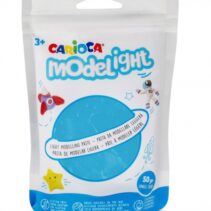 Carioca Modelight Pack de Pasta de Moldear Super Ligera - Elastica y Maleable - Se Seca al Aire - No Ensucia las Manos - Reutilizable con Agua - Color Azul