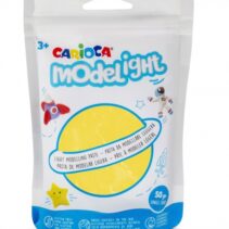 Carioca Modelight Pack de Pasta de Moldear Super Ligera - Elastica y Maleable - Se Seca al Aire - No Ensucia las Manos - Colores Brillantes y Mezclables - Color Amarillo