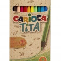 Carioca Eco Family Pack de 12 Lapices de Colores - Cuerpo Hexagonal - Colores Brillantes - Escritura Blanda - Mina Segura y Resistente - No Se Astilla - Color Varios