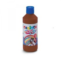 Carioca Botella de 250ml de Tempera Acrilica - Colores Brillantes - Resistente a la Luz - Efecto Tridimensional - Apto para Todas las Superficies - Color Marrón