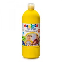 Carioca Botella de Tempera - 1000ml - Colores Superlavables - Faciles de Mezclar - Aplicable en Materiales Porosos - Alta Opacidad - Color Amarillo