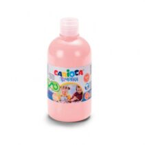 Carioca Botella de Tempera - 500ml - Colores Superlavables - Faciles de Mezclar - Aplicable en Materiales Porosos - Alta Opacidad - Color Rosa