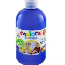 Carioca Botella de Tempera - 500ml - Colores Superlavables - Faciles de Mezclar - Aplicable en Materiales Porosos - Alta Opacidad - Color Azul