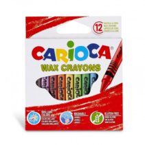 Carioca Pack de 12 Ceras Pastel - Colores Brillantes - Lavables - Cuerpo de Ø 8mm - Colores Surtidos