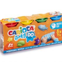 Carioca Baby Do Pack de 8 Pastas de Modelar - Super Ligera - Elastica - Maleable - Ideal para Primeras Experiencias Tactiles - Se Seca al Aire - Color Varios