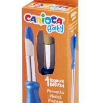 Carioca Baby Pack de 1 Pincel Ergonomico - Cerdas Suaves y Duraderas - Facil de Agarrar - Perfecto para Colorear Grandes Superficies - Color Varios