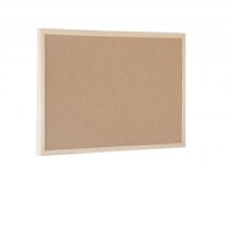 Bi-Office Tablero de Corcho Doble Cara 400x300mm Marco Natural