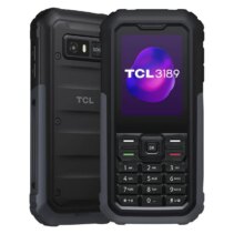 TCL 3189 Telefono Movil Pantalla 2.4" Bluetooth 5.1 - Diseño Duradero - Bordes Reforzados - Sumergible hasta 1.5m 30min - Boton SOS - Color Negro/Gris