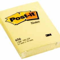 Post-it Bloc de 100 Notas Adhesivas Removibles Canary Yellow 51x76mm - Papel con Certificacion PEFC - 7100172750 - Color Amarillo Claro