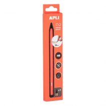 Apli Infinite Pencil Pack de Lapiz Infinito HB + Mina de Recambio + Tapon Protector - Para Escribir hasta 16km - Color Naranja Fluo