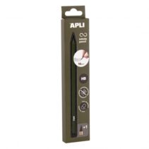 Apli Infinite Pencil Pack de Lapiz Infinito HB + Mina de Recambio + Tapon Protector - Para Escribir hasta 16km - Color Verde Oscuro