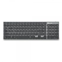 NGS Fortune-BT Teclado Multidispositivo Inalambrico USB Bluetooth - Layout Frances - Silencioso - Teclas X-Type - Bateria Recargable