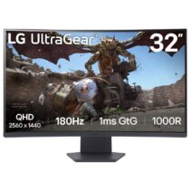 LG UltraGear Monitor 31.5" Curvo 1000R LED VA QHD FreeSync 180Hz - Respuesta 1ms - 16:9 - HDMI