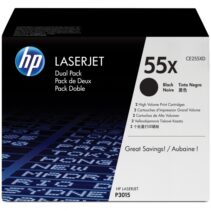 HP CE255XD Negro Pack de 2 Cartuchos de Toner Original - 55X