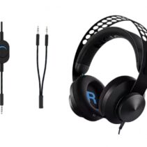 Lenovo Legion H300 Auriculares Gaming con Microfono - Microfono con Cancelacion de Ruido - Espuma Viscoelastica - Piel Sintetica - Color Negro