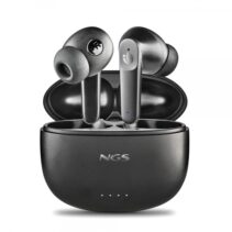 NGS Artica Hush Auriculares Bluetooth 5.3 TWS ANC - Conexion Automatica - Asistente de Voz - Autonomia hasta 4h - Base de Carga - Color Negro