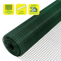 Sungarden Tela Metalica Plastificada 12.7x12.7x1mm 1x10m - Color Verde