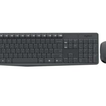 Logitech MK235 Pack Inalambrico Teclado + Raton 3 Botones - Uso Ambidiestro - Color Negro