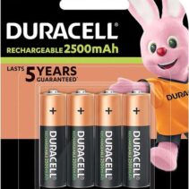 Duracell Pilas Recargables NiHM AA LR6 1.2V 2500mAh - Precargadas - (4 unidades)