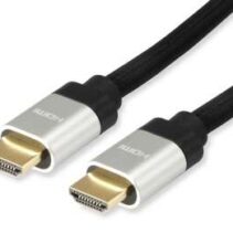 Equip Cable HDMI 2.1 con Ethernet Macho/Macho - Ancho de Banda hasta 48 Gbps. - Admite Resoluciones de Video de hasta 8K / 60Hz - Alta Velocidad - Longitud 1 m.