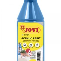 Jovi Jovidecor Acryl Pintura Acrilica Base Agua - Acabado Satinado - Alto Poder Cubriente - Aplicacion Versatil - Resistente al Agua y Jabon - Color Azul