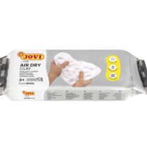 Jovi Air Dry Pastilla Pasta Modelar Endurecible al Aire - Tacto Fresco - Facil de Moldear - Multi-Superficie - Secado en 24H - Acabado Fino - Color Blanco