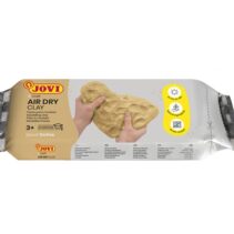 Jovi Air Dry Pastilla Pasta Modelar Endurecible al Aire - Tacto Fresco - Facil de Moldear - Cubre Multiples Superficies - Secado en 24 Horas - Acabado Fino y Suave - Color Marrón