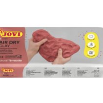 Jovi Air Dry Pastilla Pasta Modelar Endurecible al Aire - Tacto Fresco - Facil de Moldear - Multi-Superficie - Secado en 24H - Acabado Fino - Color Rosa