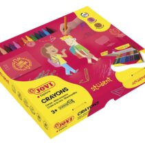 Jovi Crayons Student Caja de 300 Ceras Plasticas - Muy Resistentes - Acabado Brillante - Colores Mezclables - No Huelen Ni Manchan - Gran Duracion - Color Surtido