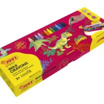 Jovi Jumbo Caja de 300 Ceras - No Manchan - No Huelen - No Se Rompen - Deslizan Bien - Faciles de Afilar - Desarrollan Motricidad Fina - Color Surtido