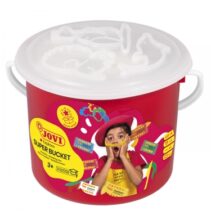 Jovi Super Bucket Pack 6 Pastillas de Plastilina 50gr + Accesorios - Pasta Vegetal - No Se Seca - sin Gluten - Inocua - Facil de Moldear - Ideal para Figuras en Volumen - Color Surtido