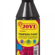 Jovi Tempera Paint Tempera Liquida - Base Agua - Lista para Usar - Alto Poder Cubriente - Secado Rapido - Excelente Fluidez - Adherencia en Multiples Superficies - Color Negro