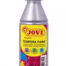 Jovi Tempera Paint Tempera Liquida - Base Agua - Lista para Usar - Alto Poder Cubriente - Secado Rapido - Excelente Fluidez - Adherencia en Multiples Superficies - Color Gris