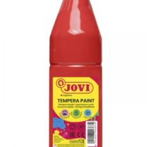 Jovi Tempera Paint Tempera Liquida 500ml - Base Agua - Lista para Usar - Alto Poder Cubriente - Secado Rapido - Excelente Fluidez - Adherencia en Multiples Superficies - Color Rojo Bermellon