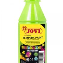 Jovi Tempera Paint Tempera Liquida Fosforescente - Brilla en la Oscuridad - Secado Rapido - Excelente Adherencia - Lista para Usar - Color Verde