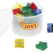 Jovi Jovicolor Bote de 25 Sacapuntas Maxi - Ideal para Ceras Jovicolor y Jovicolor Triwax - Apto para Formatos Maxi - Color Surtido